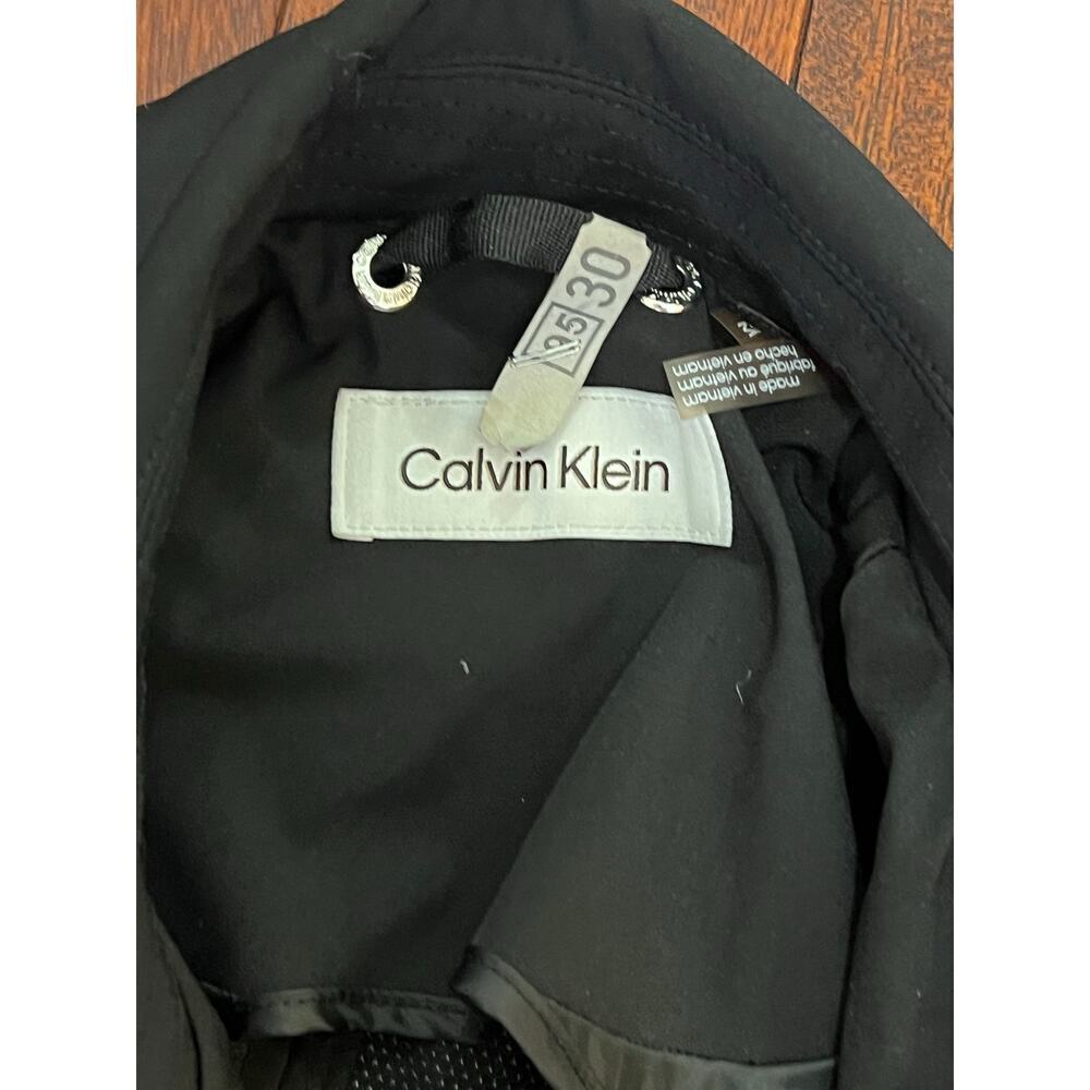 Calvin Klein black waterproof jacket trench coat size M - Picture 3 of 12